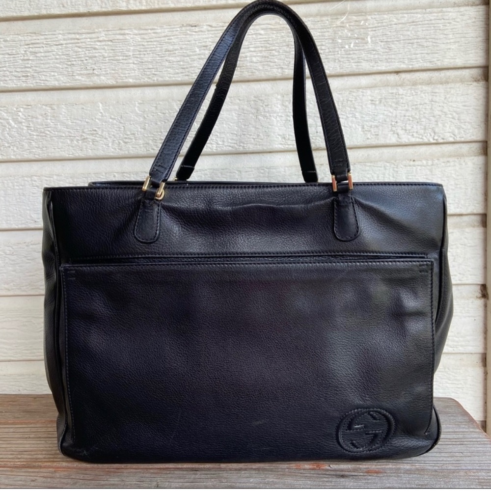 GUCCI XL Disco GG Monogram Soho Tote Shoulder Bag